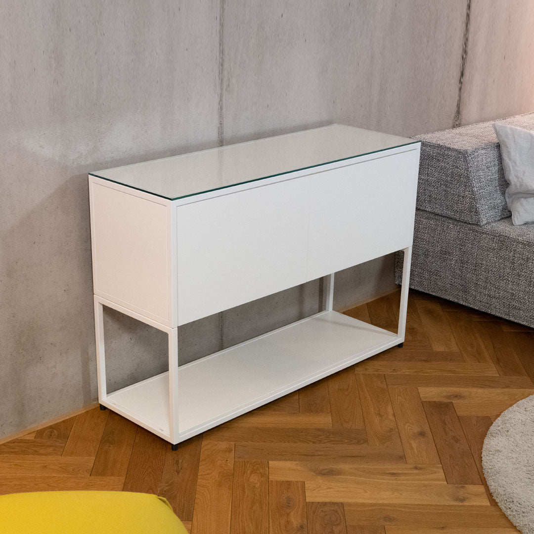 Sideboard fünf weiss